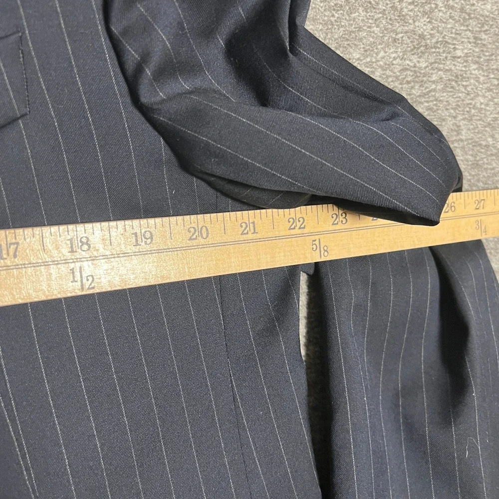Brooks Brothers 1818 Fitzgerald‎ Pinstripe Wool Blazer Mens 44R Estrato Fabric